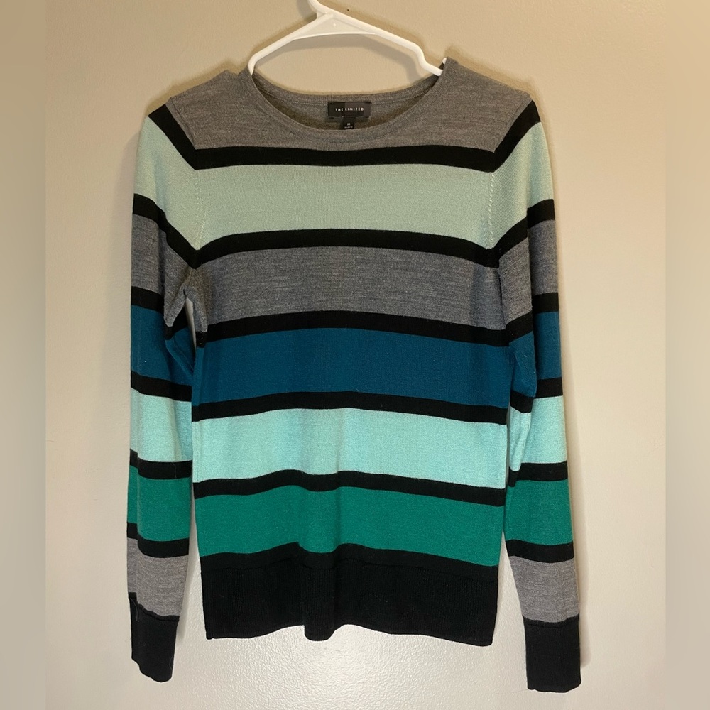 The Limited Striped Wool Blend Sweater